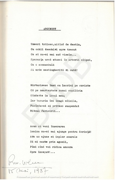 M-1076-1130-34 - 55 de Poezii în manuscris dactilografiat. ALEXANDRU MIRCESCU